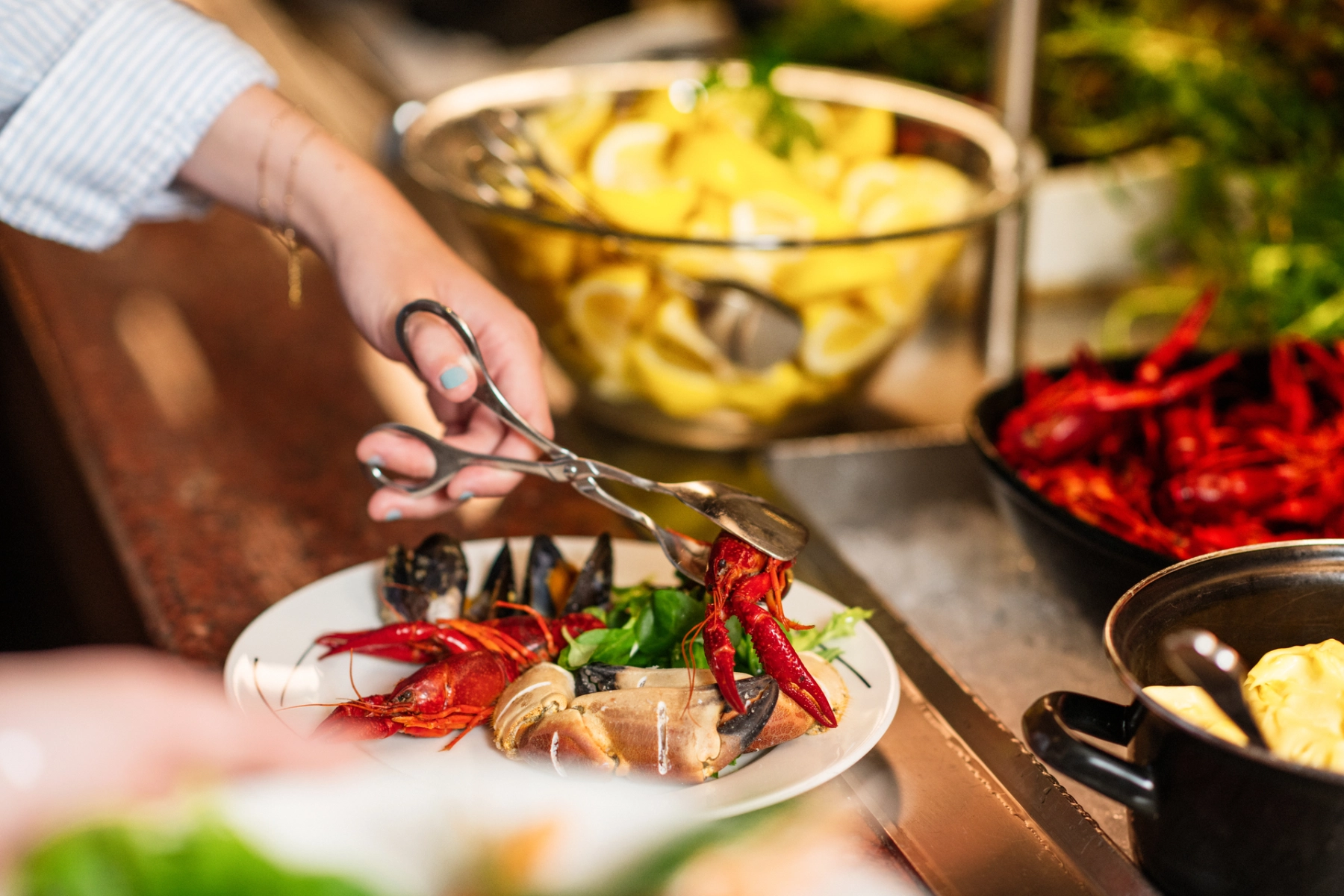 Tallerken med skalldyr