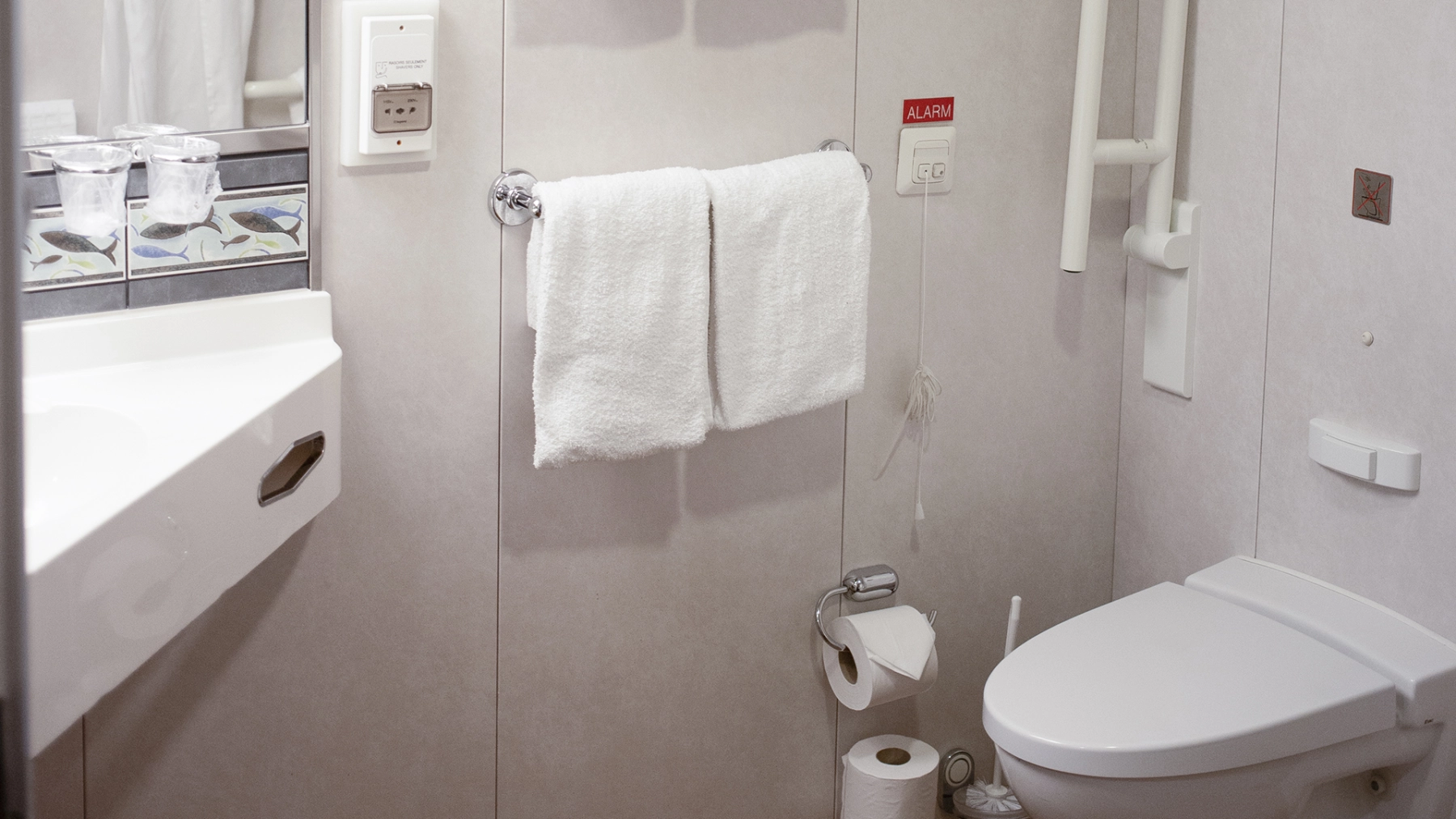 Badet i en handicap lugar