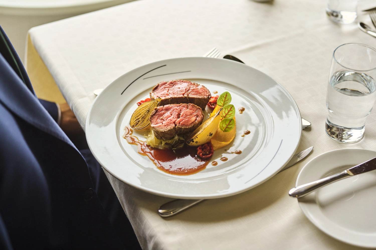 Tallerken med indrefilet av storfe