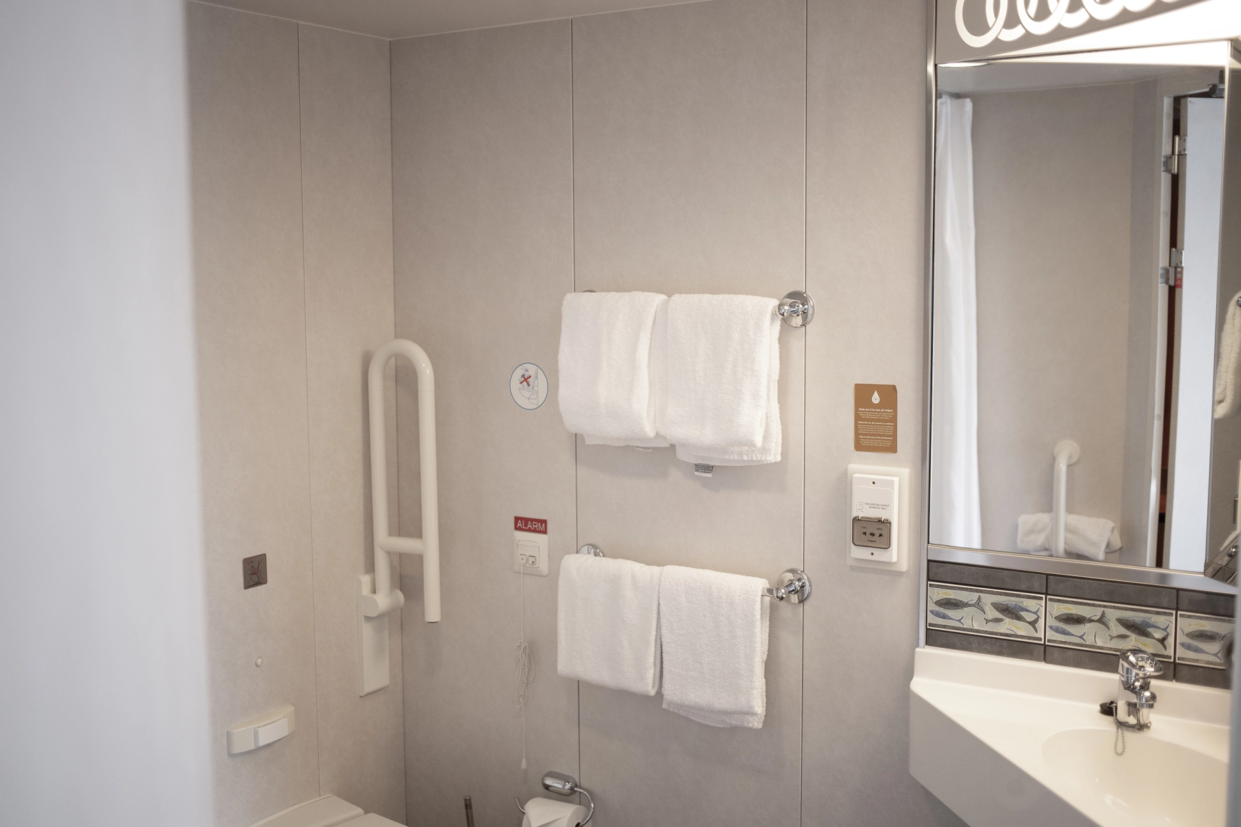 Badet i en handicap lugar