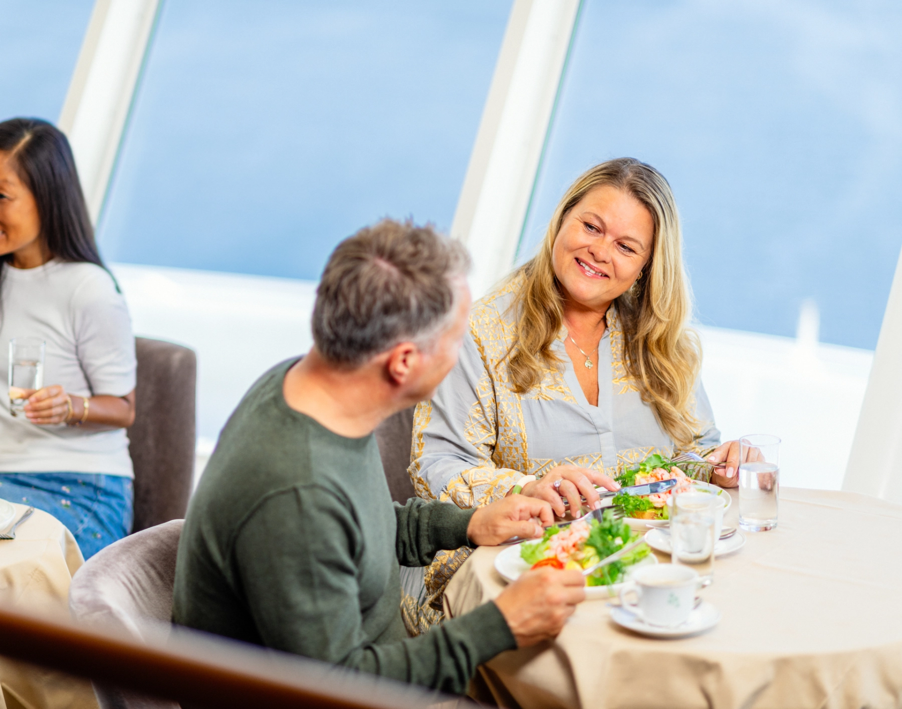 Couple at Observation Lounge