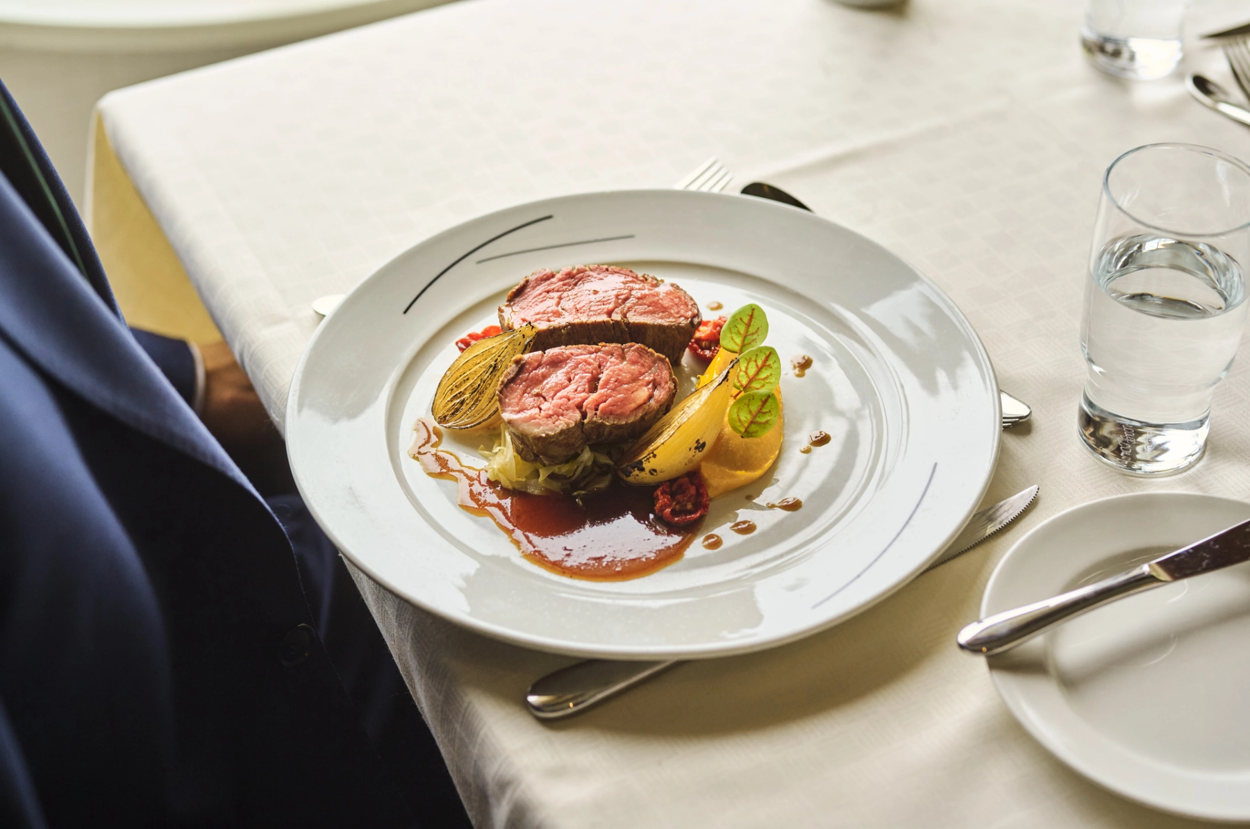 Tallerken med indrefilet av storfe