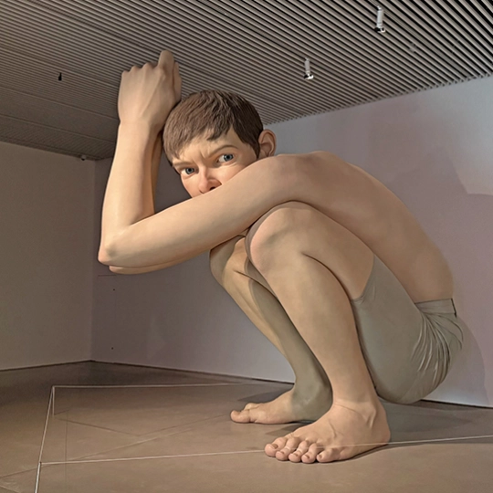 Kunstverket "Boy" laget av Roy Mueck utstilt i Aros Kunstsenter i Aarhus.jpg